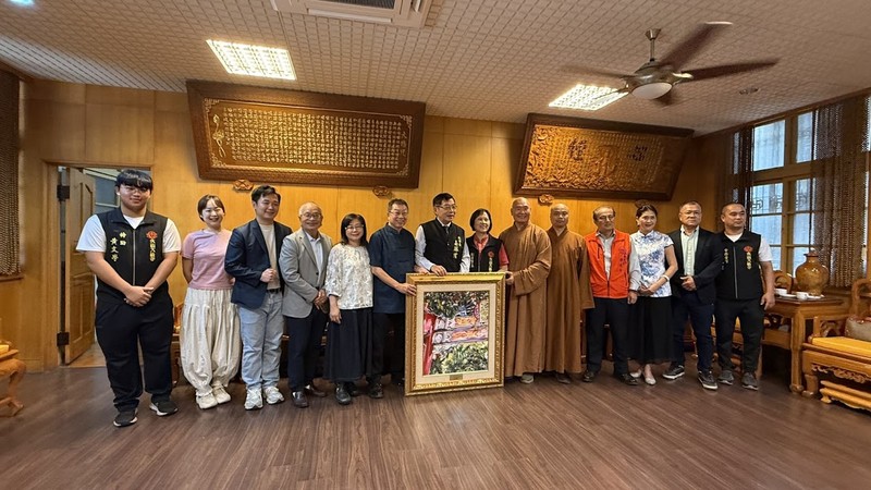 畫作傳情大仙寺！異鄉遊子回饋故鄉，同鄉會齊聚府城敘舊情