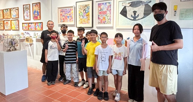 孩子手中的土地記憶！鹽水坔頭港國小月津故事館開展 畫出最純粹的美術課